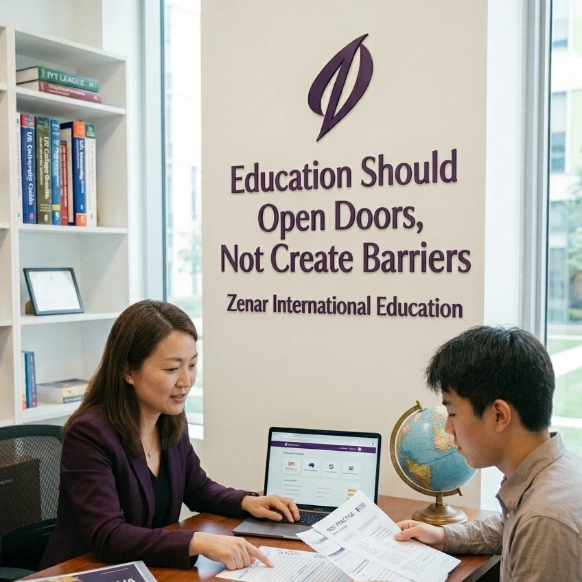 Founder Zoe Wong helping students with university admissions